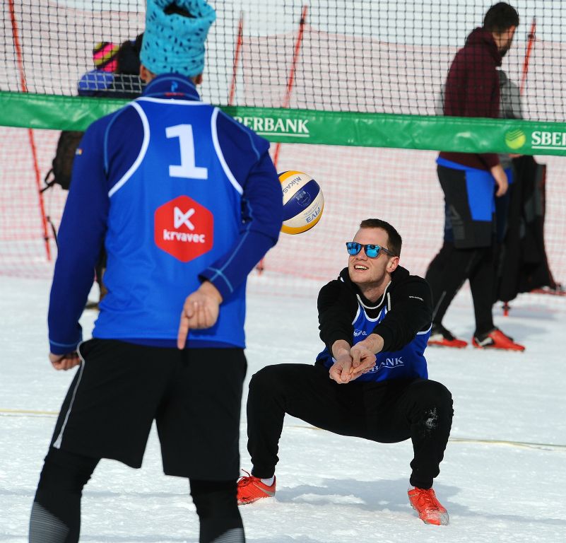 Blaž Marušič (SLO) pri sprejemu